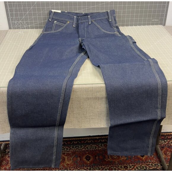 Key Brand Heavyweight Work Dungarees Triple Stitched Rivets 1990's NOS Deadstock - Picture 7 of 14